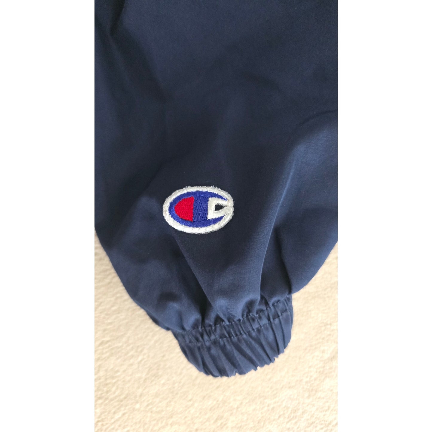 Champion 1/4 Zip Navy Pullover Windbreaker Hoodie – Men’s Size Small