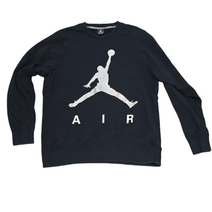 Jordan AIR Crewneck Sweatshirt XL Black Elephant Print