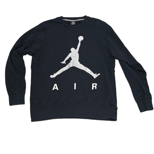 Jordan AIR Crewneck Sweatshirt XL Black Elephant Print