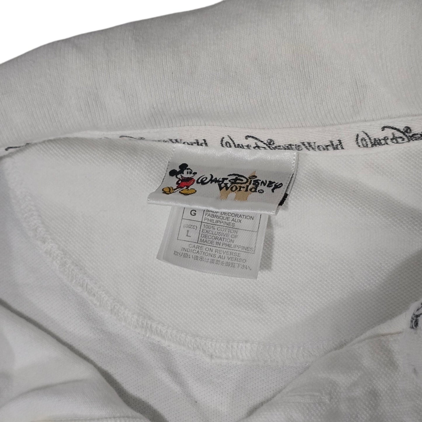 Vintage 2006 Walt Disney World Polo Shirt Large | Mickey Goofy Embroidered Logo