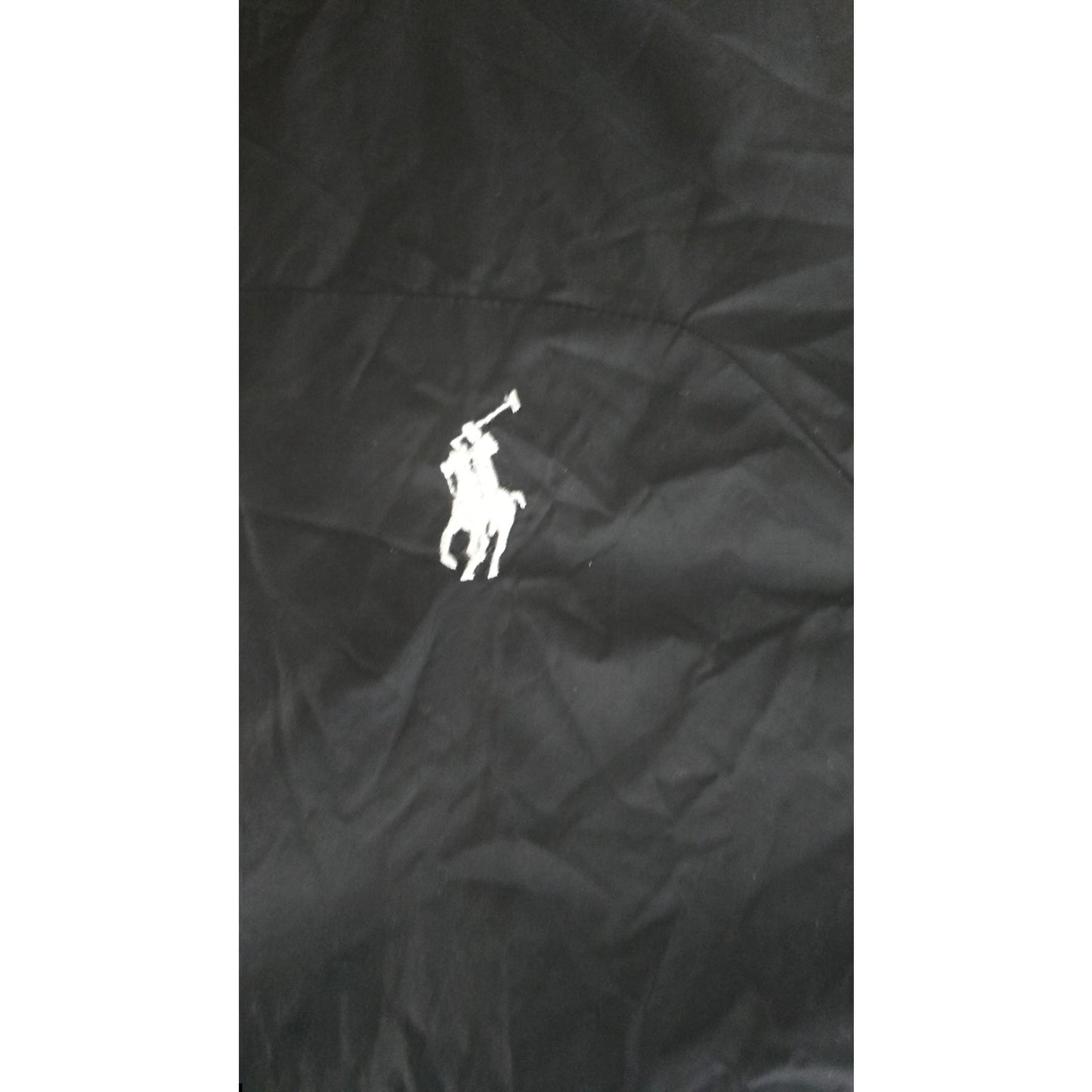 Polo Ralph Lauren Black Windbreaker Jacket with Red Zipper – Men’s Size Small