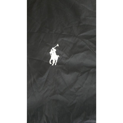 Polo Ralph Lauren Black Windbreaker Jacket with Red Zipper – Men’s Size Small