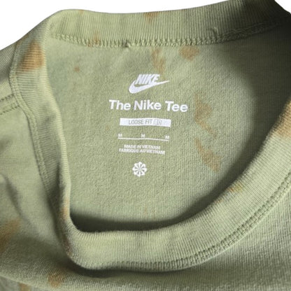 Nike Loose Fit Custom Bleach Dyed T-Shirt | Sage Green | Size M