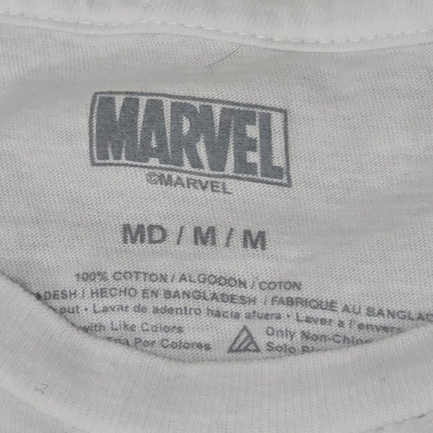 Vintage-Style Marvel Spider-Man Comic Tee – White Medium