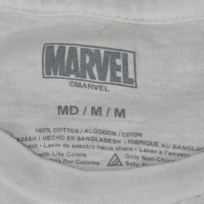 Vintage-Style Marvel Spider-Man Comic Tee – White Medium