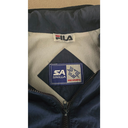 Vintage Fila Navy Full-Zip Windbreaker Jacket – Men’s Size XXL
