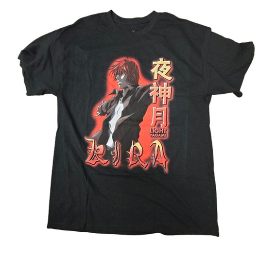 Death Note Light Yagami Kira Tee – Black Anime Shirt (L)