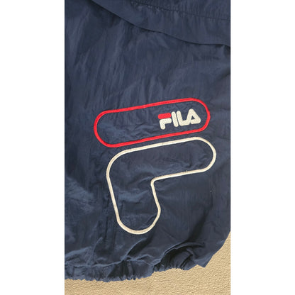Vintage Fila Navy Full-Zip Windbreaker Jacket – Men’s Size XXL
