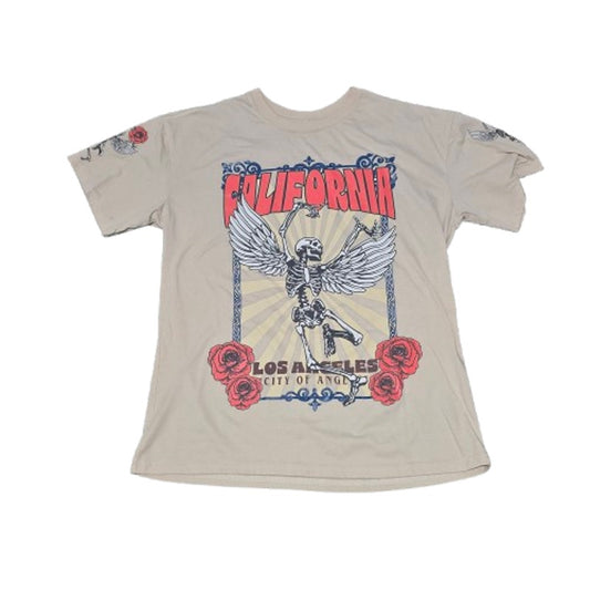 California Skeleton Angel Tee – L