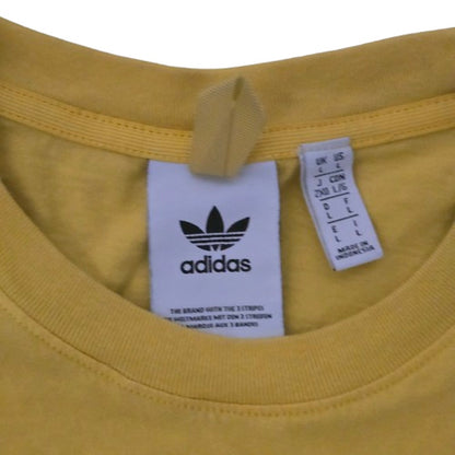 Adidas Adventure Floral Logo Tee Yellow | Men's Size L