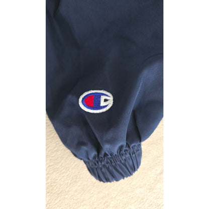 Champion 1/4 Zip Navy Pullover Windbreaker Hoodie – Men’s Size Small