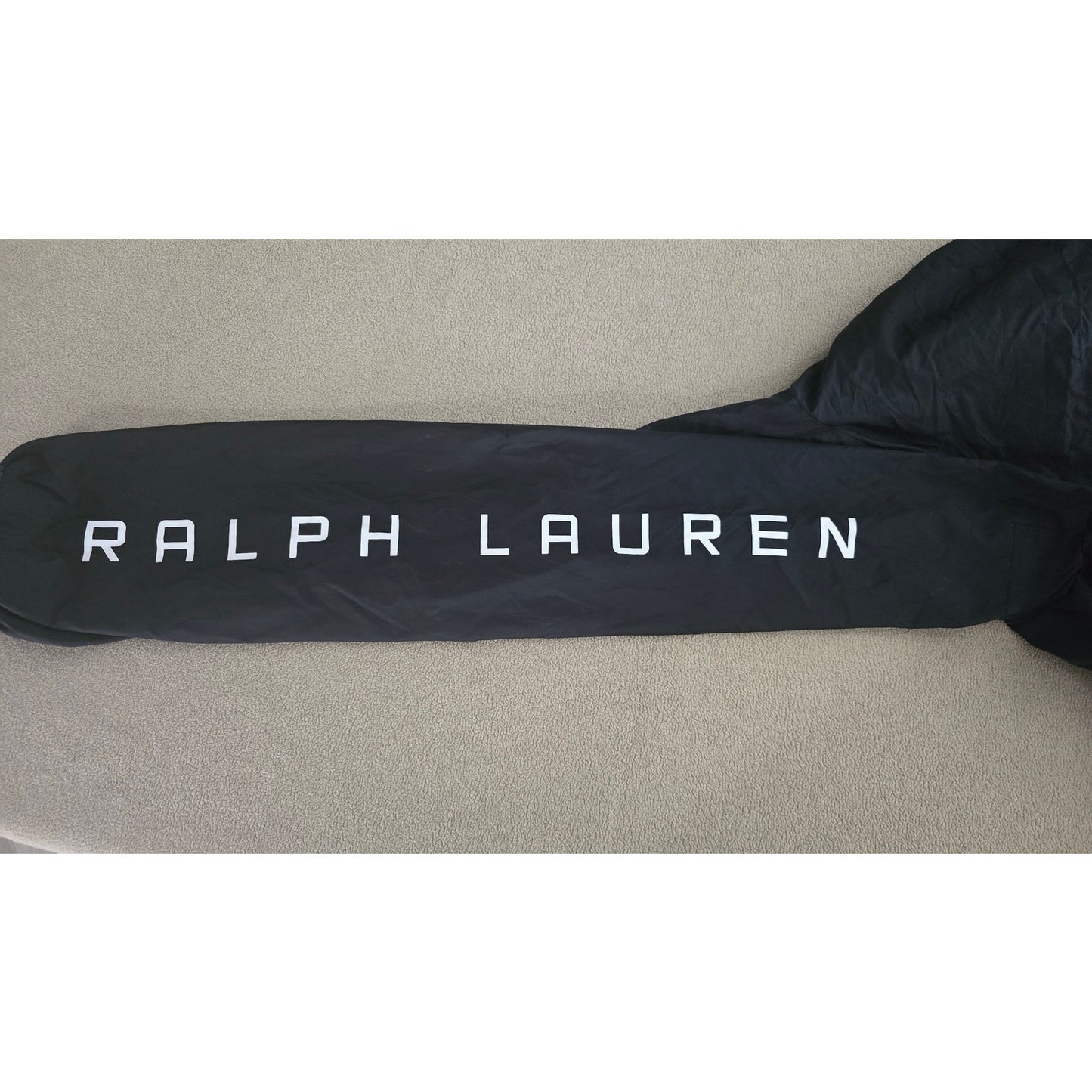 Polo Ralph Lauren Black Windbreaker Jacket with Red Zipper – Men’s Size Small
