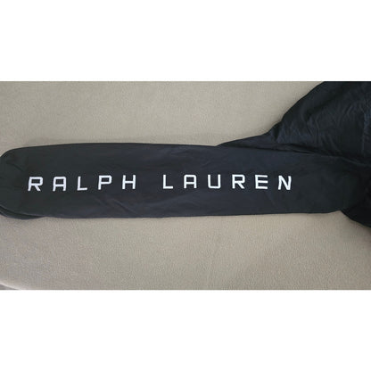 Polo Ralph Lauren Black Windbreaker Jacket with Red Zipper – Men’s Size Small