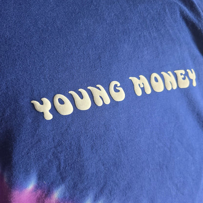 AEX x Young Money Tie-Dye Long Sleeve Shirt | Colorblock Streetwear Tee Size L