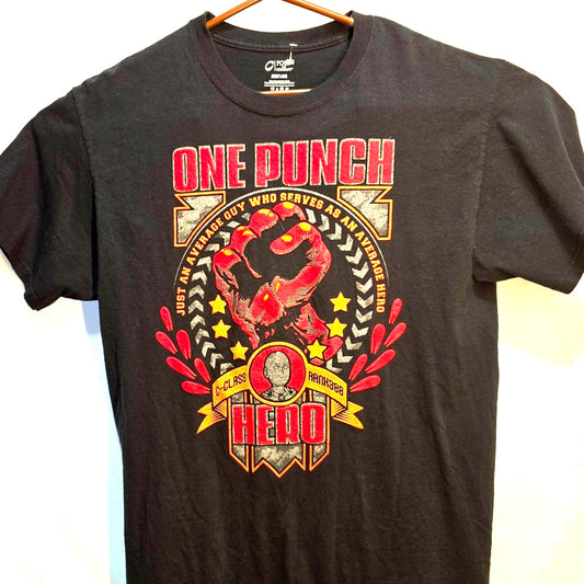 One Punch Man Tee – Size L – C-Class Hero | Anime Graphic T-Shirt