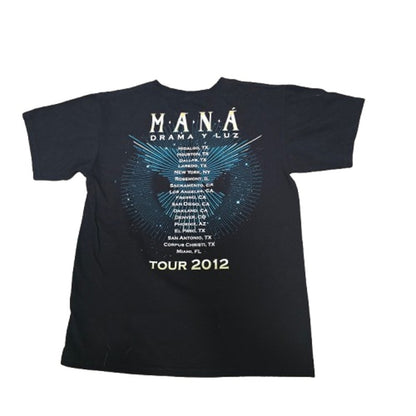 Maná Drama y Luz Tour 2012 Band Tee | Latin Rock Graphic Shirt | Size L