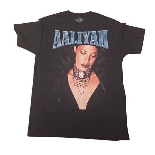 Aaliyah Vintage Style Tee – Black R&B Legend Shirt (M)