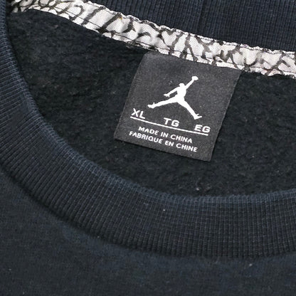 Jordan AIR Crewneck Sweatshirt XL Black Elephant Print